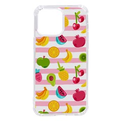 Tropical Fruits Berries Seamless Pattern Iphone 14 Pro Max Tpu Uv Print Case by Ravend