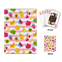 Tropical Fruits Berries Seamless Pattern Playing Cards Single Design (rectangle) by Ravend