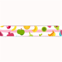 Tropical Fruits Berries Seamless Pattern Small Bar Mat by Ravend