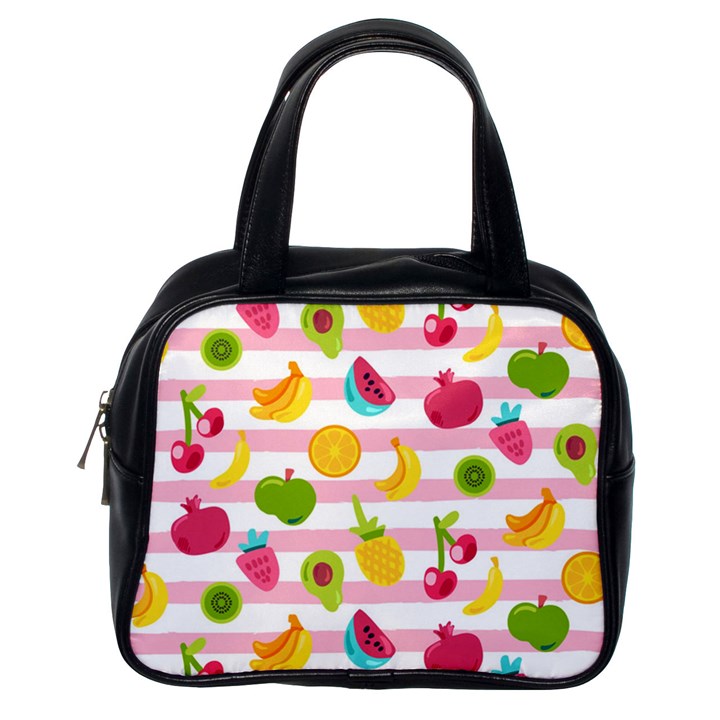 Tropical Fruits Berries Seamless Pattern Classic Handbag (One Side)