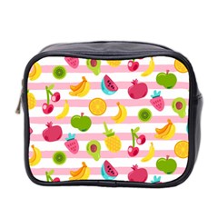 Tropical Fruits Berries Seamless Pattern Mini Toiletries Bag (two Sides) by Ravend