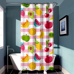 Tropical Fruits Berries Seamless Pattern Shower Curtain 36  X 72  (stall)  by Ravend