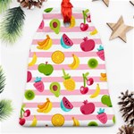 Tropical Fruits Berries Seamless Pattern Ornament (Bell) Front