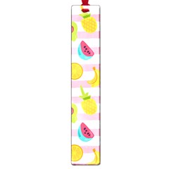 Tropical Fruits Berries Seamless Pattern Large Book Marks by Ravend