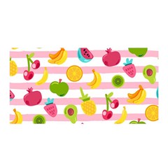 Tropical Fruits Berries Seamless Pattern Satin Wrap 35  X 70  by Ravend