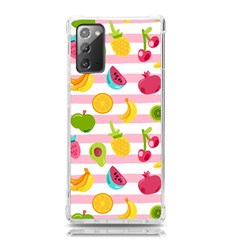 Tropical Fruits Berries Seamless Pattern Samsung Galaxy Note 20 Tpu Uv Case by Ravend