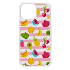 Tropical Fruits Berries Seamless Pattern Iphone 13 Pro Max Tpu Uv Print Case by Ravend