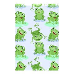 Cute Green Frogs Seamless Pattern Shower Curtain 48  X 72  (small)  by Ravend