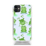 Cute Green Frogs Seamless Pattern iPhone 11 TPU UV Print Case Front