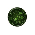 Bacteria Virus Seamless Pattern Inversion Hat Clip Ball Marker Front