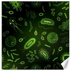 Bacteria Virus Seamless Pattern Inversion Canvas 12  X 12  by Ravend