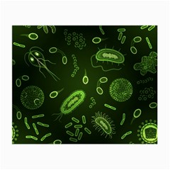 Bacteria Virus Seamless Pattern Inversion Small Glasses Cloth (2 Sides) by Ravend