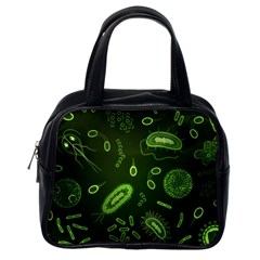 Bacteria Virus Seamless Pattern Inversion Classic Handbag (one Side) by Ravend