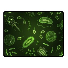 Bacteria Virus Seamless Pattern Inversion Fleece Blanket (small) by Ravend