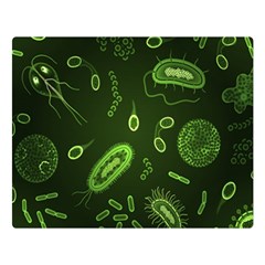 Bacteria Virus Seamless Pattern Inversion Premium Plush Fleece Blanket (large) by Ravend