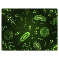 Bacteria Virus Seamless Pattern Inversion Two Sides Premium Plush Fleece Blanket (extra Small) by Ravend