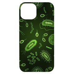 Bacteria Virus Seamless Pattern Inversion Iphone 14 Black Uv Print Case by Ravend