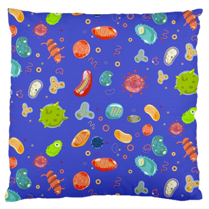 Virus Seamless Pattern Large Cushion Case (Two Sides)