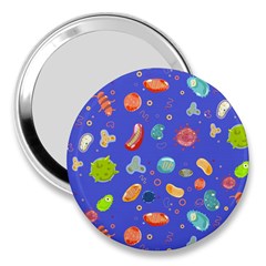 Virus Seamless Pattern 3  Handbag Mirrors by Ravend