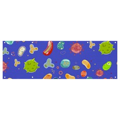 Virus Seamless Pattern Banner And Sign 12  X 4  by Ravend