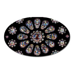 Photo Chartres Notre Dame Oval Magnet by Bedest