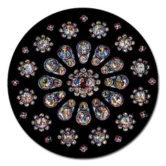 Photo Chartres Notre Dame Magnet 5  (round) by Bedest