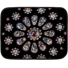 Photo Chartres Notre Dame Fleece Blanket (mini) by Bedest