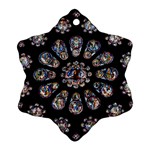 Photo Chartres Notre Dame Snowflake Ornament (Two Sides) Front