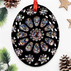 Photo Chartres Notre Dame Oval Filigree Ornament (two Sides) by Bedest