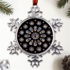 Photo Chartres Notre Dame Metal Large Snowflake Ornament by Bedest