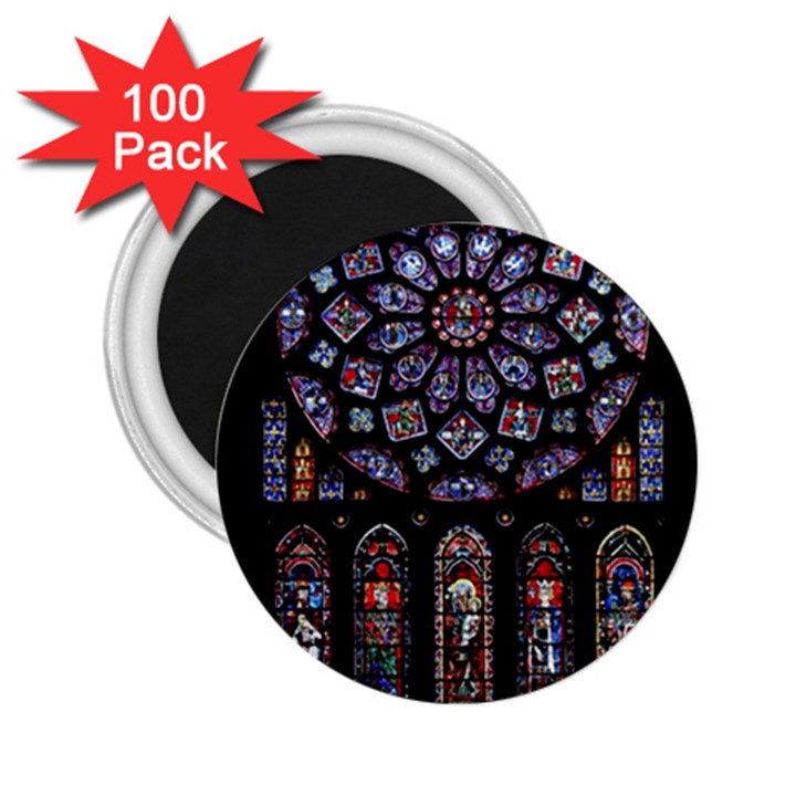 Photos Chartres Rosette Cathedral 2.25  Magnets (100 pack) 