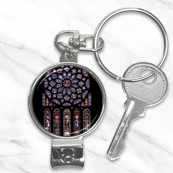 Photos Chartres Rosette Cathedral Nail Clippers Key Chain