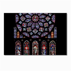 Photos Chartres Rosette Cathedral Postcards 5  X 7  (pkg Of 10) by Bedest