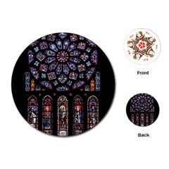 Photos Chartres Rosette Cathedral Playing Cards Single Design (round) by Bedest