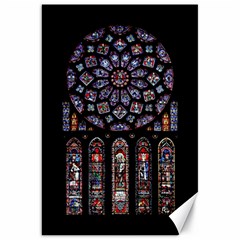 Photos Chartres Rosette Cathedral Canvas 20  X 30  by Bedest