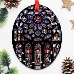 Photos Chartres Rosette Cathedral Oval Filigree Ornament (two Sides) by Bedest