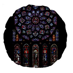 Photos Chartres Rosette Cathedral Large 18  Premium Round Cushions by Bedest