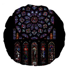 Photos Chartres Rosette Cathedral Large 18  Premium Flano Round Cushions by Bedest