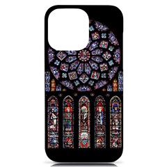 Photos Chartres Rosette Cathedral Iphone 14 Pro Max Black Uv Print Case by Bedest