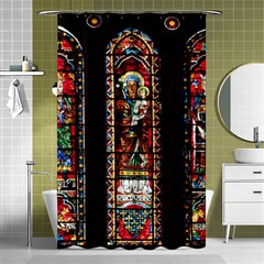 Photos Chartres Notre Dame Shower Curtain 48  X 72  (small)  by Bedest