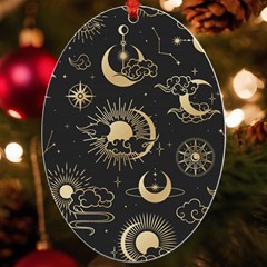 Star Colorful Christmas Abstract Uv Print Acrylic Ornament Oval by Apen