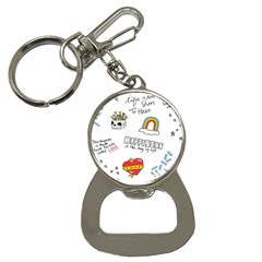 Abstract Fashion Background Suitable Fabric Printing Bottle Opener Key Chain by Apen