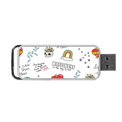 Abstract Fashion Background Suitable Fabric Printing Portable Usb Flash (two Sides) by Apen