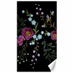 Embroidery Trend Floral Pattern Small Branches Herb Rose Canvas 40  x 72  39.28 x69.23  Canvas - 1