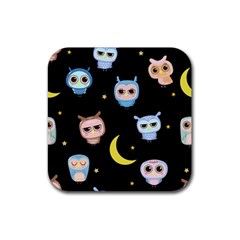 Cute Art Print Pattern Rubber Coaster (square) by Apen