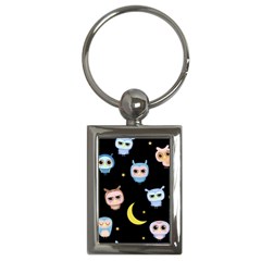 Cute Art Print Pattern Key Chain (rectangle) by Apen