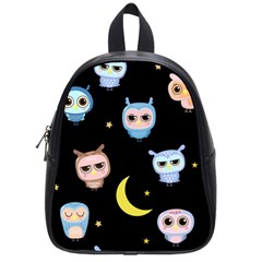 Cute Art Print Pattern School Bag (small)