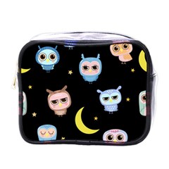 Cute Art Print Pattern Mini Toiletries Bag (one Side) by Apen