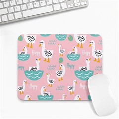 Cute Owl Doodles With Moon Star Seamless Pattern Small Mousepad by Apen