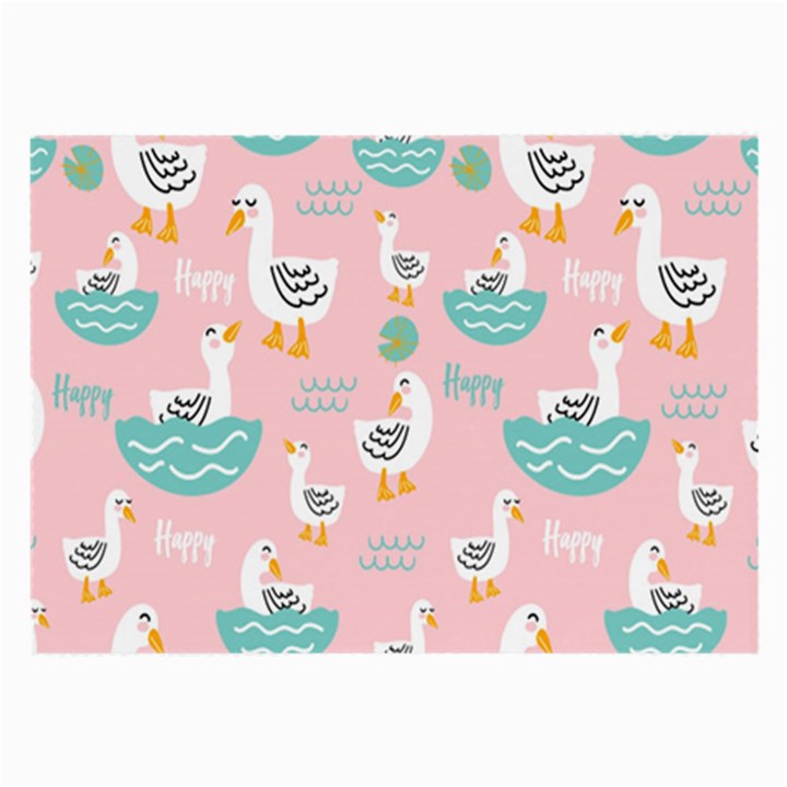 Cute Owl Doodles With Moon Star Seamless Pattern Large Glasses Cloth (2 Sides)